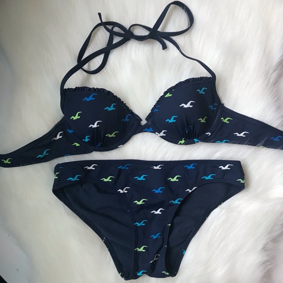 Hollister Other - HOLLISTER Blue and Green Bikini Two Piece Swimsuit